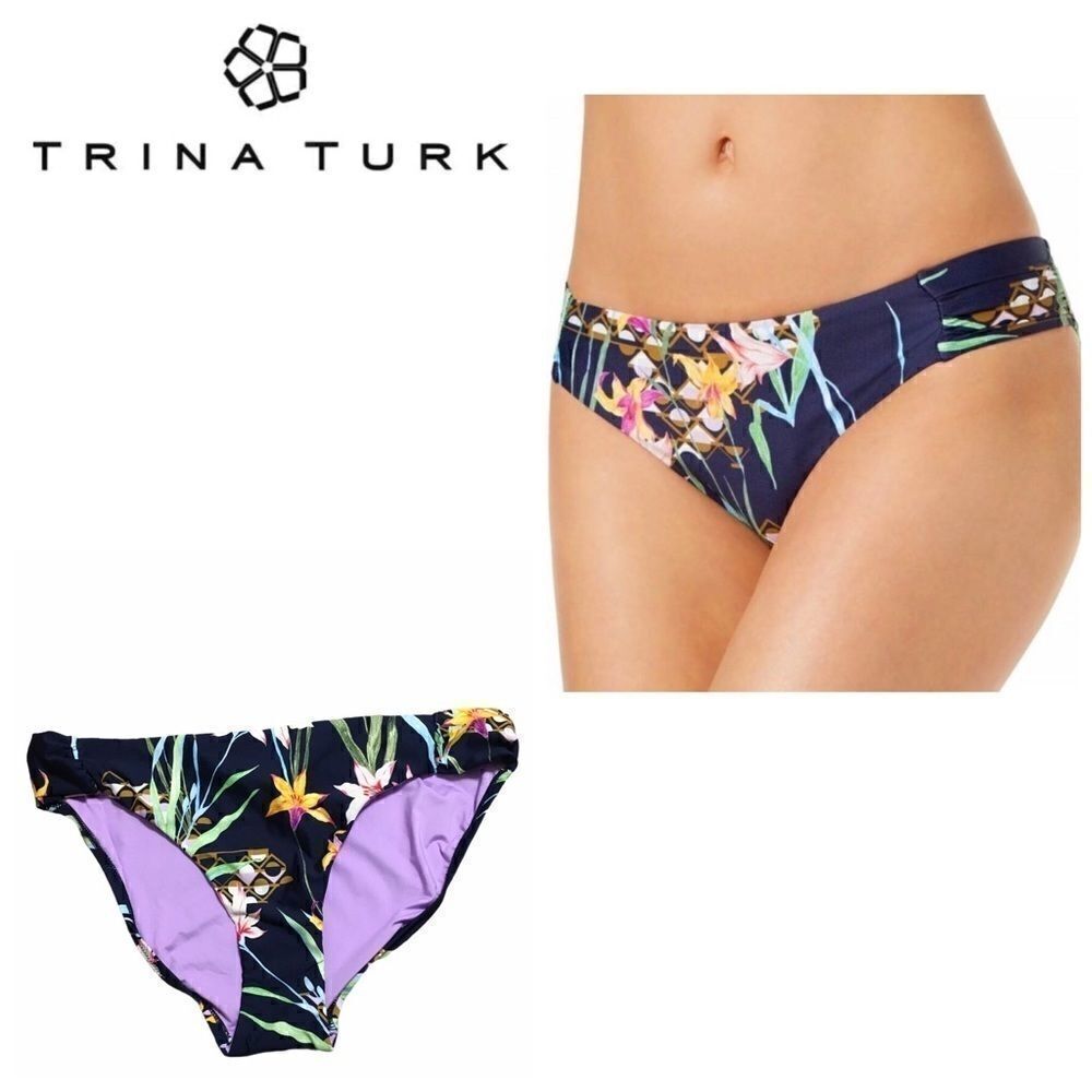 Trina Turk blue floral bottom. NWT